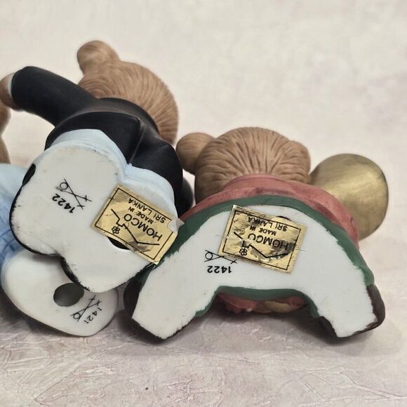HOMCO 7 Pc Porcelain Teddy Bear Musical Orchestra Band Figurines - Picture 9 of 12